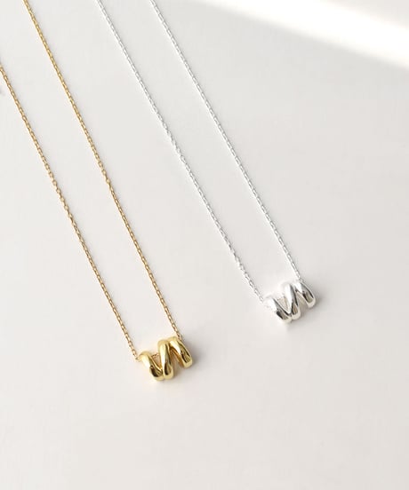 necklace-a02108　SV925 Twist Motif Necklace