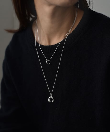 necklace-a02086　SV925 Double Symbol Necklace