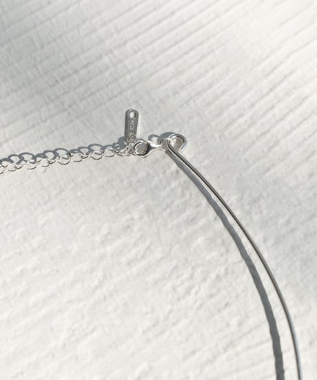 necklace-a02116　SV925 Thin Line Choker