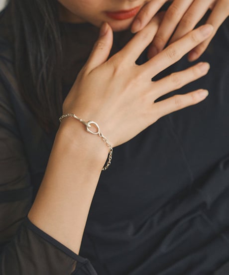 brace-a02045　SV925  Hook Chain Bracelet