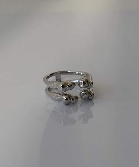 ring-a02096　SV925 Double Aloof Ring