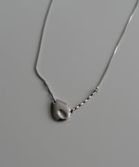 necklace-a02043　SV925 Oval Nuance Top Necklace