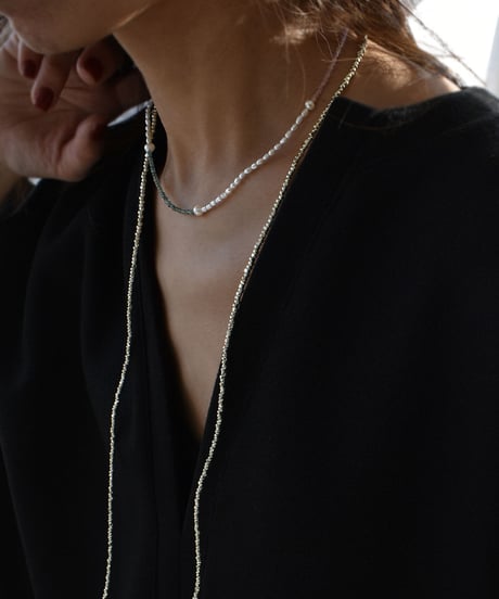 necklace-a02090　Pearl×Beads  Mix Necklace