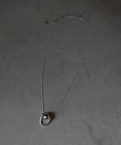 necklace-a02021　SV925 Ball U Necklace