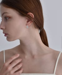 pierce-a02136　SV925 Square Hoop Pierce