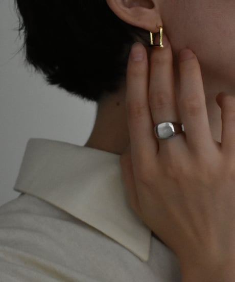 ring-a02066　SV925 Square Cut Ring