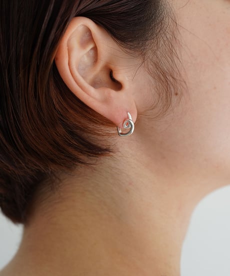 pierce-a02147　SV925 Heart Hoop Pierce