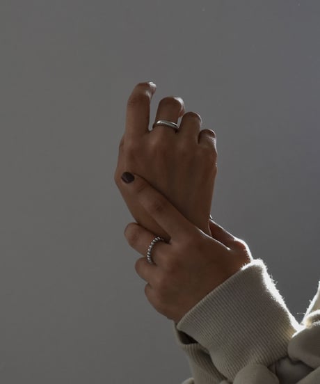 ring-a02082　SV925 Ball Chain Open Ring