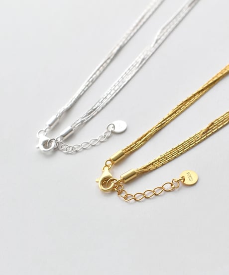necklace-a02098　 SV925 Thin Lines Necklace