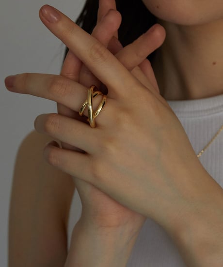 ring-a02009　SV925 Multiplecross Volume Ring