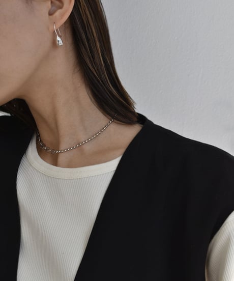 necklace-a02122　SV925 Ball × Chain Necklace