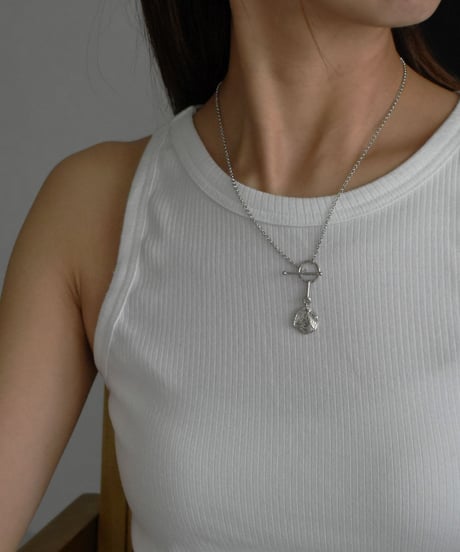 necklace-a02072　SV925 Swing Mantel Necklace