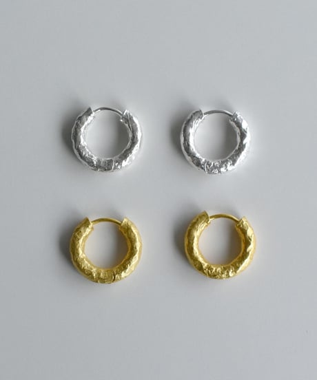 pierce-a02070　SV925 Crumple Hoop Pierce