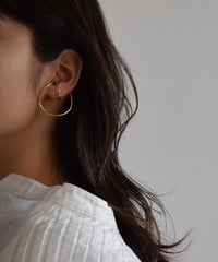 earcuff-a02004　SV925 DoubleRing Volume Earcuff
