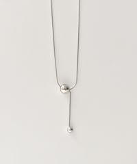 necklace-a02099　SV925 Slide Ball Necklace
