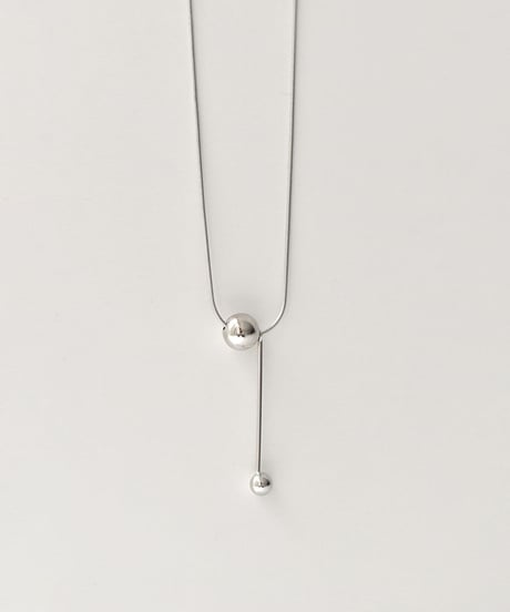 necklace-a02099　SV925 Slide Ball Necklace