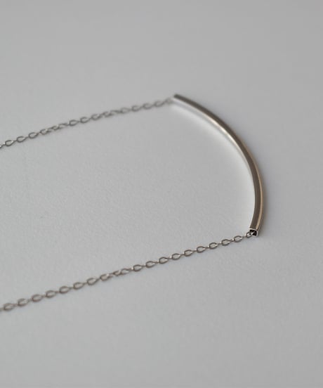 necklace-a02077　SV925 Curve Line Necklace