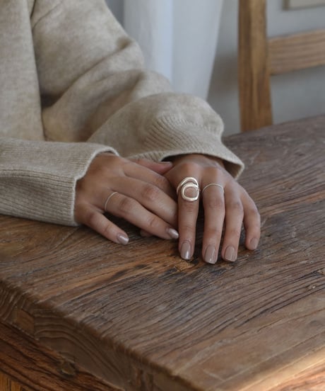 ring-a02165　SV925 Twisted Line Ring