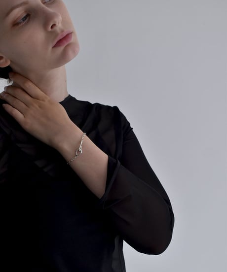 brace-a02045　SV925  Hook Chain Bracelet