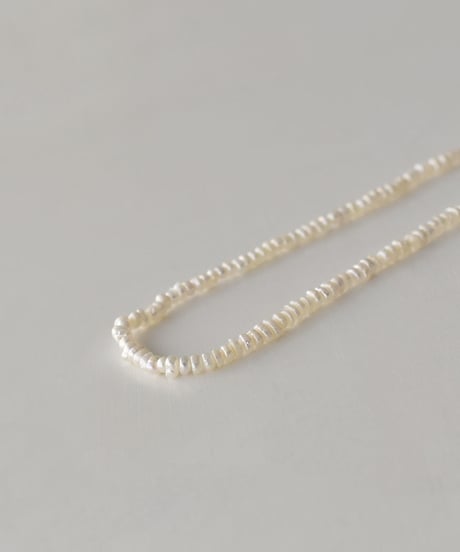 necklace-a02121　SV925 Minimum Baroque Pearl Necklace