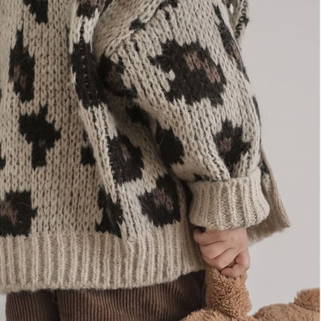 【予約】leopard cardigan