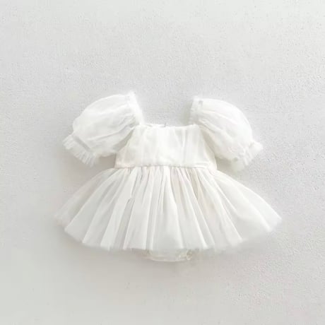 【予約】tulle halfsleeve onepiece