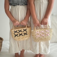 【予約】ribbon basketbag