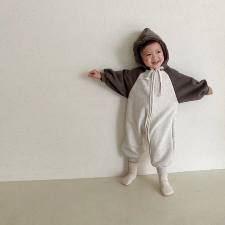 【予約】bicolor parkersuit