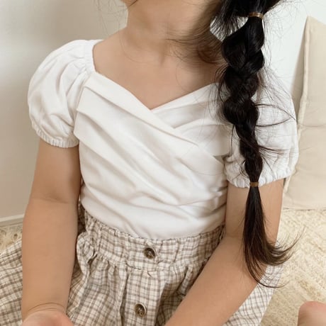 【即納】frontcross elegant tops