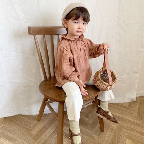 【予約】standing collar blouse