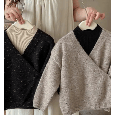 【予約】Frontcross knit