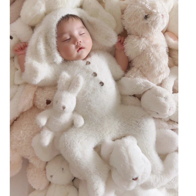 6月分】セルフニューボーンフォト うさぎさんver. | ptit ailes