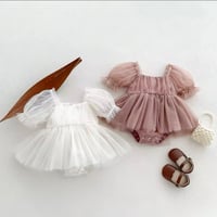【予約】tulle halfsleeve onepiece