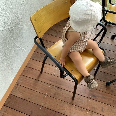 【予約】gingham romper