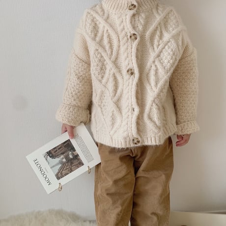 【予約】cable knitcardigan