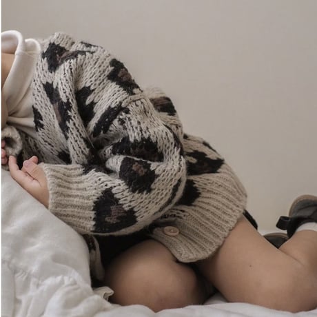 【予約】leopard cardigan