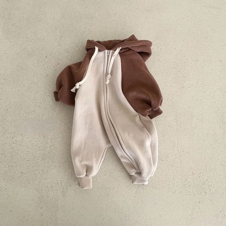 【予約】bicolor parkersuit
