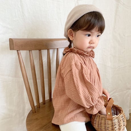 【予約】standing collar blouse