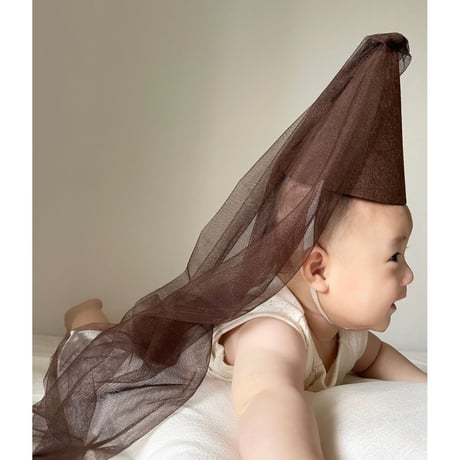 【即納】brown partyhat
