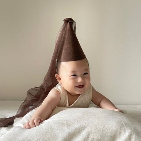 【即納】brown partyhat