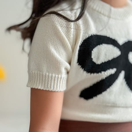【予約】ribbon knittops