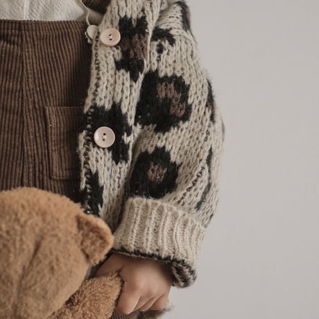 【予約】leopard cardigan