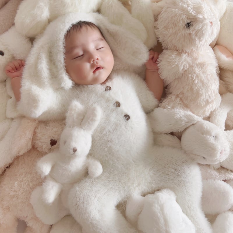 2月分】セルフニューボーンフォト うさぎさんver. | ptit ailes