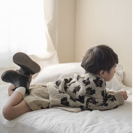 【予約】leopard cardigan