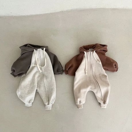 【予約】bicolor parkersuit