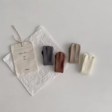 【予約】long socks 4set