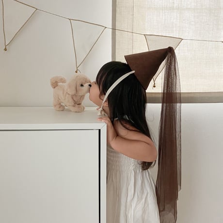 【即納】brown partyhat
