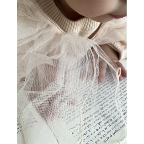 【予約】tulle collar cardigan