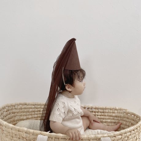 【即納】brown partyhat
