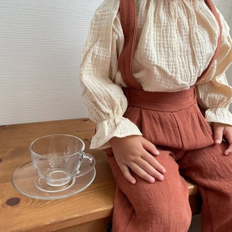 【予約】standing collar blouse